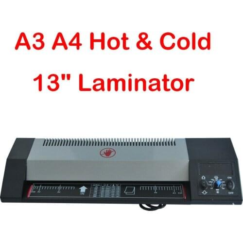 13" Steel Thermal Laminator A3 A4 Hot & Cold Laminator Machine Pouch Laminator