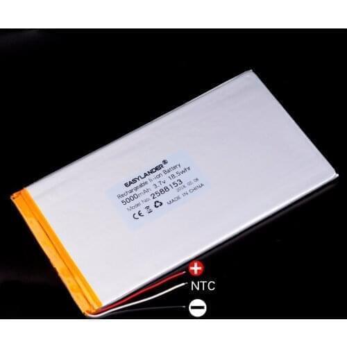 3W 2588153 5000mAh 3.7V lithium polymer battery ONYX BOOX NOTE PRO NOTE+ boox lite panel built-in P89mini 2588155 ifive mini3