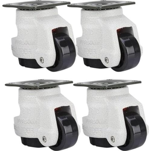4 Pcs Retractable Leveling Casters Industrial Machine Swivel Caster Castor Wheel for Office Chair Trolley 330 Lbs Capacity GD-40