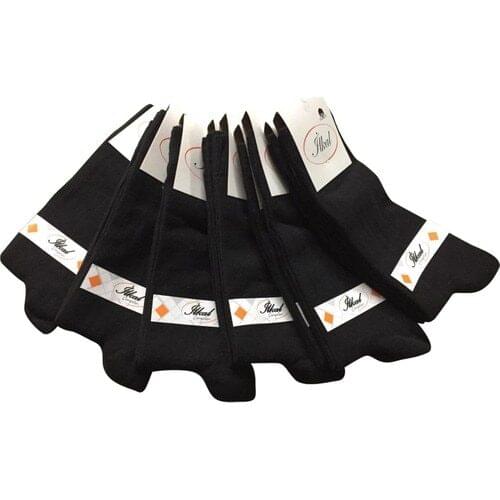 Arslan Socks 12'Li Black Cotton Economic Male Socks
