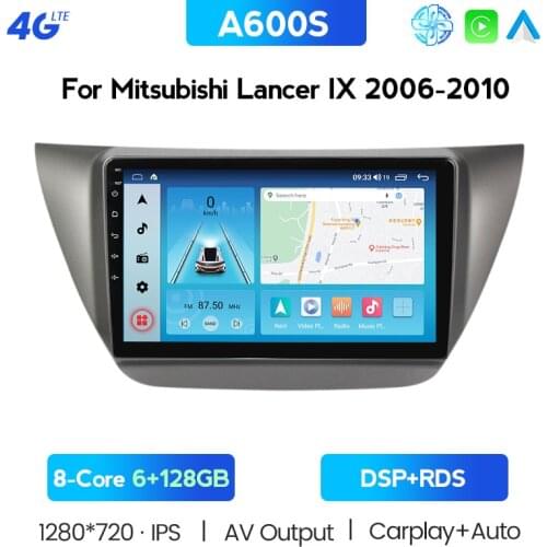 6G+128G 2Din Android Car Radio GPS Navigation Player For Mitsubishi Lancer 9 Lancer Ix 2006-2010 Car Stereo WiFi DSP Player SWC