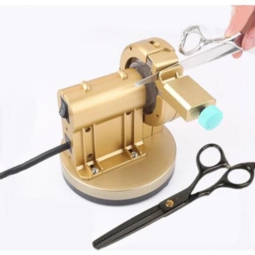 Hairdresser Self - Grinding Scissors Machine Flat Shear Tooth Shear Polisher Tailor Scissors Grinder Tool Sharpener Hair Salon