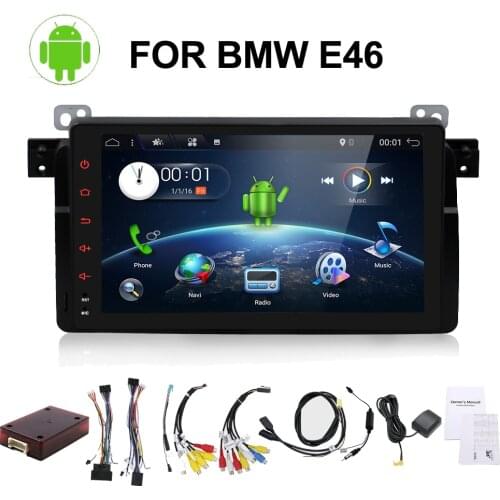 Bosion 1 din 9" Android 10 car dvd for BMW E46 Sedan Rover 75 1999 2000 2001 2002 2003 2004 MG ZT multimedia player WIFI BT SWC
