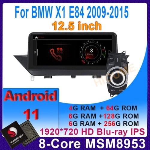 12.3" Snapdragon Android 10.0 Car Multimedia Player GPS Navigation for BMW X1 E84 2009-2015 Auto Radio Stereo Video Head Unit