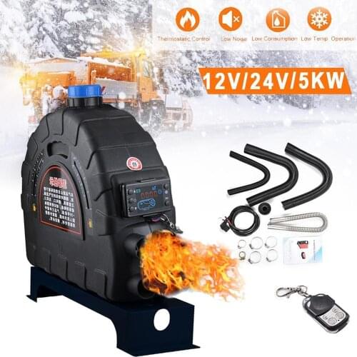5KW All-in-One Car Heater 12V/24V Air Diesels Heater Parking Heater LCD Thermostat For RV Motorhome Trailer Caravans Truck Boats