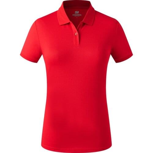 SANHENG Brand Women Business Casual Polo-Shirt Women-Polo Shirt Women-Polo Shirt Short Sleeve Plus Size IG Sanhengsports