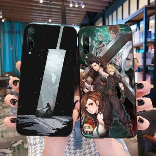 Final Fantasy Black Soft Shell Phone Case Capa For Huawei Nova 6se 7 7pro 7se honor 7A 8A 7C Prime2019
