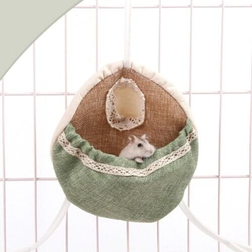 D7YB Small Animal Hammock Sleeper Double Bed Cage Accessories for Hamster Rat