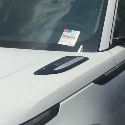 Hood Air Vent Outlet Wing Trim ABS 3 Style For Range Rover Velar 2017 2018 2019 Car Accessories Exterior