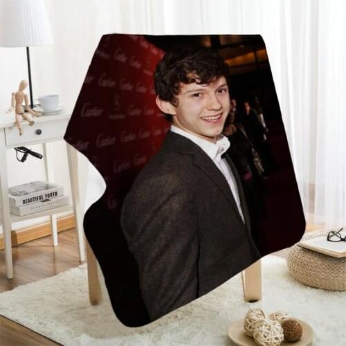 Musife Custom Tom Holland Flannel Blanket Design Your own Blanket Flannel Blankets for Sofa DIY Dropshipping