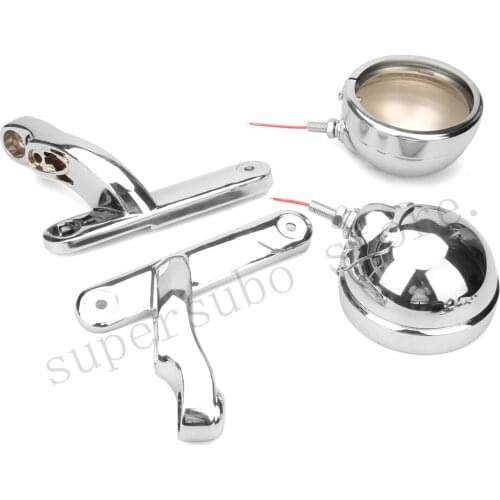 Chromed fog lamp housing electra glide fog light bracket road king LED 4.5'' passing light bracket for harley Motorcycle