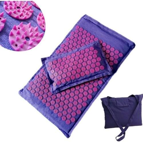 Massage mat with pillow and cover mat with needles carpet for acupuncture blanket for acupuncture for yoga pillow for akupun