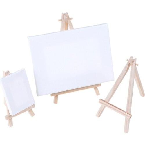 Mini Wood Artist Tripod Painting Easel For Photo Painting Postcard Display Holder Frame Cute Desk Decor
