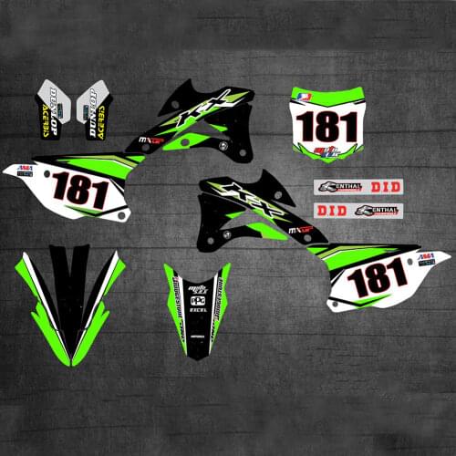 Motorcycle KX100/85 Free Custom Numbers Graphics DECALS STICKERS Kits for Kawasaki KX85 KX100 2014 2015 2016 2017 2018 2019 2020