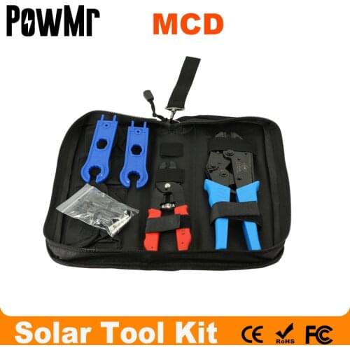 Solar Tool Set Crimping Pliers Wire Stripping Pliers Spanner Solar Connector Multi Tool Kit