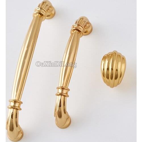 Brand New 2PCS European Gold Furniture Handles Drawer Pulls Cupboard Wardrobe Bookcase Kitchen Shoe TV Wine Cabinet Pulls Knobs