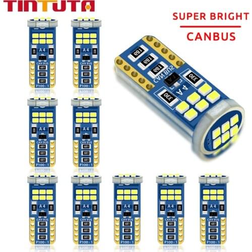 2020 NEW 10PCS W5W T10 2835 16LED car led Car Wedge Parking Light Turn Side Bulbs Instrument Lamp Auto License Plate Light White