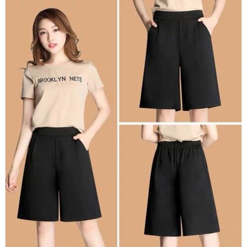 Newest Fashion Plus Size Loose Denim Hot Summer Casual Medium Pants Women Beach Slim Leg Trouser Ladies Jogger Short Sweatpants