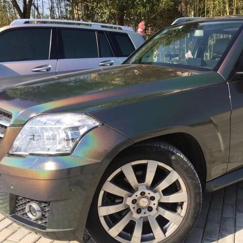 50*150 Electro Coating Car Body Film Black Gray Silver White Color Change Vinyl Wrap for Car Motor Bike Styling Stickers