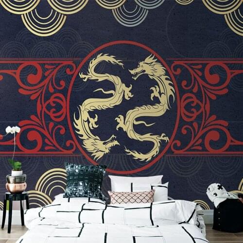 Custom 3D wallpaper new Chinese style rich clouds background wall - high-grade waterproof material