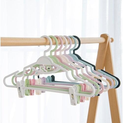 Sainwin 10pcs/lot 40cm adult Special suit with clip pants rack home dress hanger multifunctional plastic clothes hanger