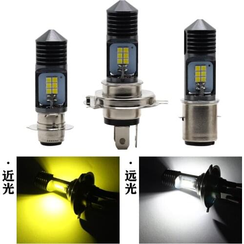 H4 Led Motorcycle H6 BA20D Led P15D H6W 4000LM Headlight Bulbs Moto Lights Hi Lo beam Motorbike Fog Lamp 12V 24V 6000K