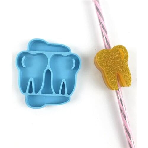 Straw Topper Silicone Mold for Epoxy Resin Crystal Resin Casting Molds Jewelry Making Clay Crafts Cupcake Decoration Drop Ship
