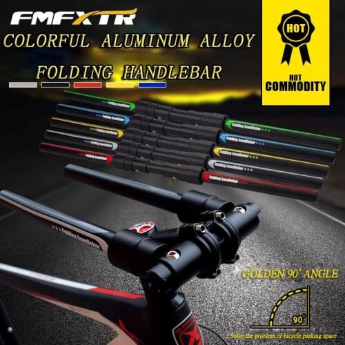 FMFXTR NEW MTB Bicycle Handlebar Foldable 25.4/31.8MM Road Bike Handle Aluminum Alloy Fashion Mountain Cycling Riding Accessorie