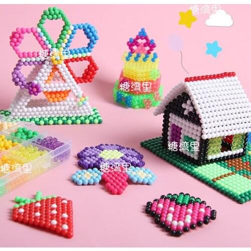 Water mist magic beads children handmade diy water soluble beans creative toys boy and girl water sticky beads making