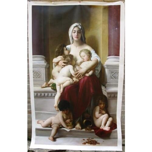 Handmade Oil painting reproduction Charity by William Bouguereau