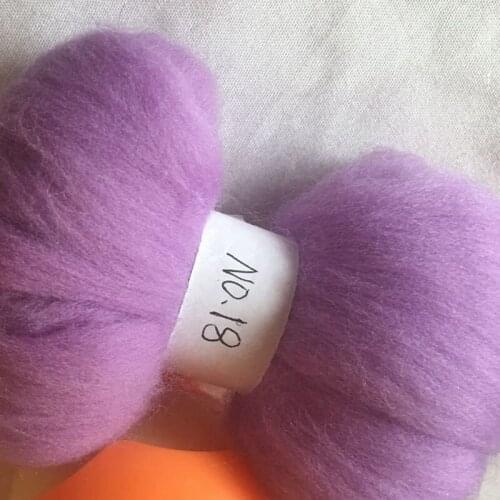 WFPFBEC 70s Australia COMBED 100% WOOL fiber merino diy wool for neddles felting 50g 100g NO.18