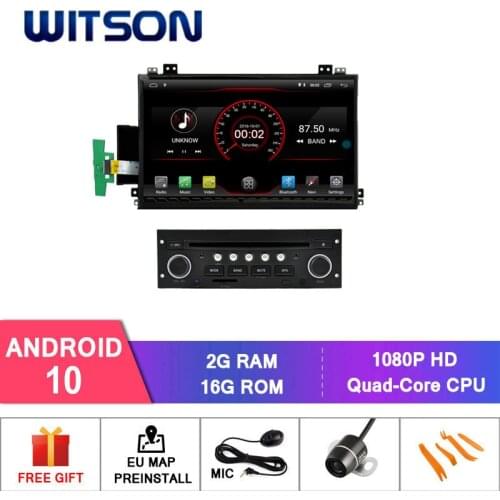 WITSON Android 10.0 2GB RAM 16GB FLASH CAR RADIO for CITROEN C5 +WIFI+DSP+DAB+OBD+TPMS+DVR