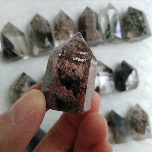 Phantom Crystal Tower Ghost Quartz Stone Point Island Wicca Decor Islan Crystals Himalaya Healing Herbals Obelisk Gift