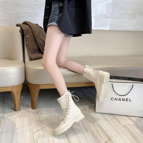 2021 Ins Hot Womens Genuine Leather Ankle Boots Length Feet Autumn and Winter Warm Short Boots Short Plush Lining