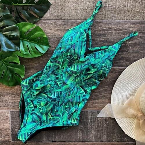 2019 New Sexy One Piece Swimsuit Women Swimwear Push Up Bathing Suit Bandage Monokini Summer Beach Wear Swim Suit Female