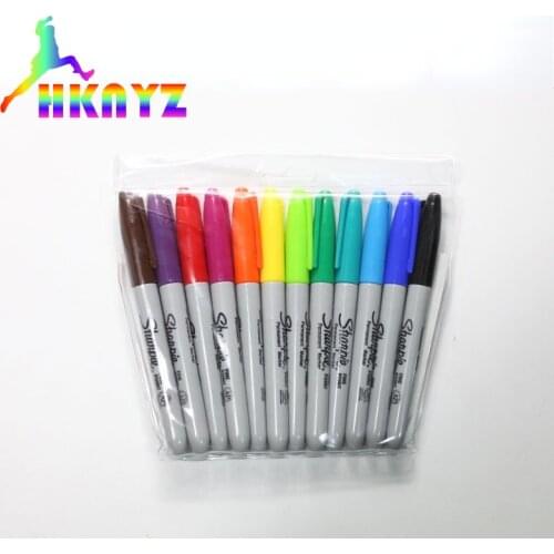1sets Sharpie Fine Point Markers 30072,sharpie Permanent Markers,waterproof Oil Markers,can on Any Surface,blue Yellow Green