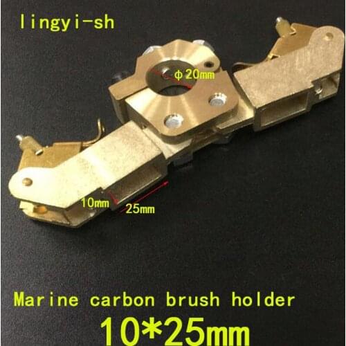 10*25mm Marine carbon brush holder ships silver graphite carbon brush holder copper brush holder for motor