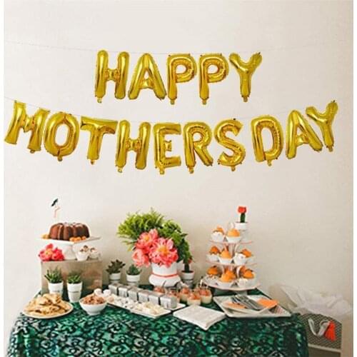 10 Inch Happy Mothers Day Balloon Set Mothers Day Aluminum Film Decoration Balloon Decoration Party Decoration Supplies