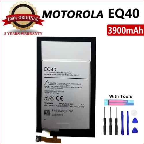 100% Genuine New 3900mAh EQ40 Battery For Motorola Moto Droid Turbo XT1225 XT1254 Original Mobile Phone High Quality Batteria