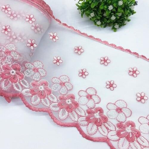 30Yards 16cm Embroidered Lace Trim Green Fabric Ribbon For Bra Clothes Accessories Dress Sewing Applique Lingerie Fabrics