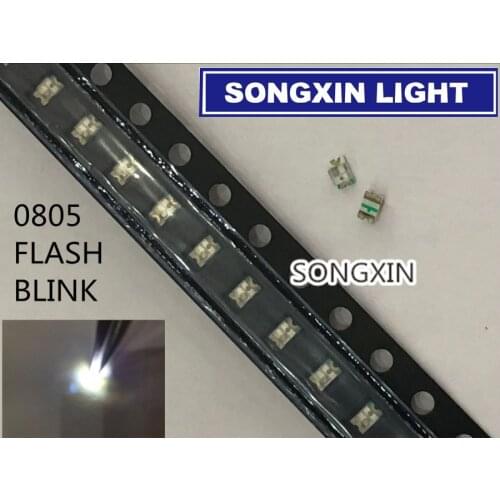 3000pcs 0805 2012 white Blinking LED Diode SMD Diodos LEDs Flashing LED SMD Diodo 0805 SMD Blink LEDs Flash Blinklicht Diodes