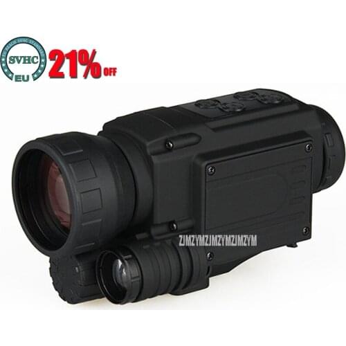 4.5x50 Waterproof IR Infrared Digital Night Vision Monocular Telescope Built-in Camera Take Photo Record Video Support Day/Night