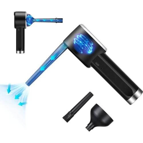 6000mAhupgraded Cordless Air Duster Compressed Air Blower, 2-in-1 Dust Cleaner And Vacuum For Computer Keyboard Electronics