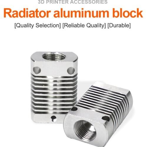 3D Printer Accessories CR10 CR10S Heat Sink Hot End Radiator Long Distance for 1.75mm 3.0mm Extruder J-head Aluminum Block