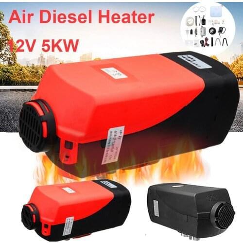 Car Heater 5KW 12V/24V Air Diesels Heater Parking Heater Cold Winter With Remote Control LCD Monitor For Trailer, Trucks, Boats