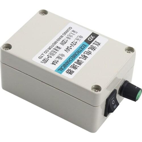 DC 10A DC governor 12V stepless speed regulation box 24V motor controller positive and negative 12V speed switch