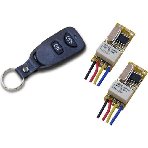 DC 3.5V-12V Remote Control Switch Micro Wireless Remote Switch System Mini Relay Receiver Launcher Transmitter 315/433Mhz
