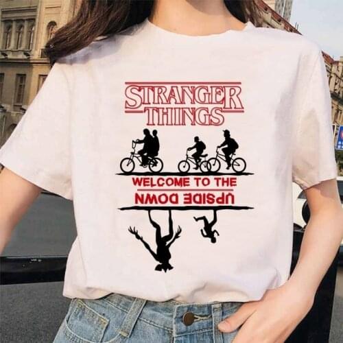 Stranger Things 3 t shirt women Eleven Upside Down friend female femme tee shirts funny tshirt Printed t-shirt grunge Harajuku