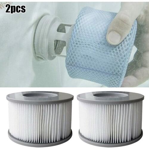 Fit For Mspa Hot Tubs Swimming Pool Filters Cartridge For B0303499 Inflatable Swimming Pool Accessories Protective Net 2pcs