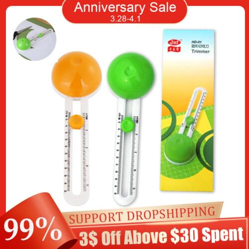 Round Cutting Knife Patchwork Compass Circle Cutter Scrapbooking Cutters for DIY paper-cutting Cards Cutters